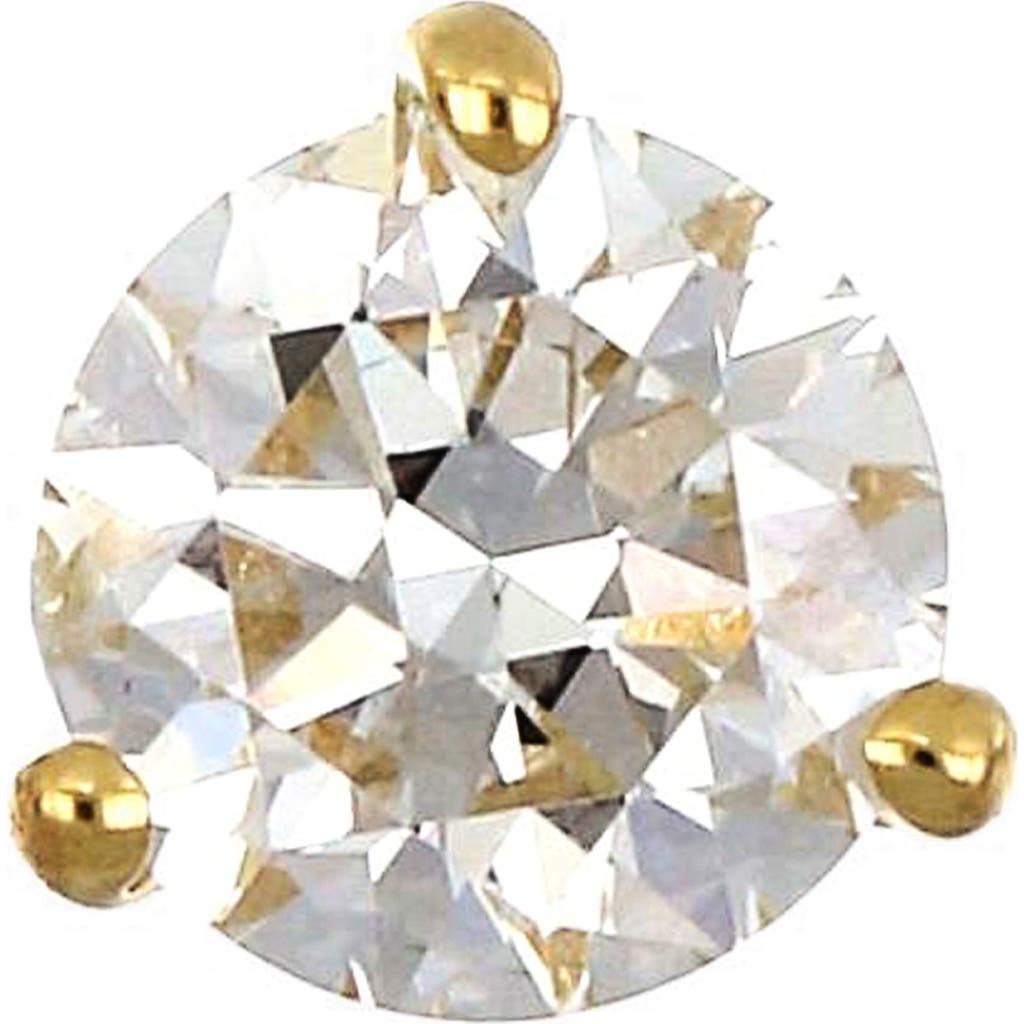 Bony Levy Single Diamond Stud Earring In 18k Yellow Gold