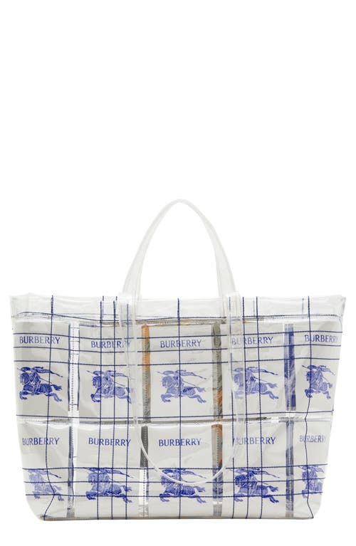 burberry Equestrian Knight Tote in White Multi at Nordstrom
