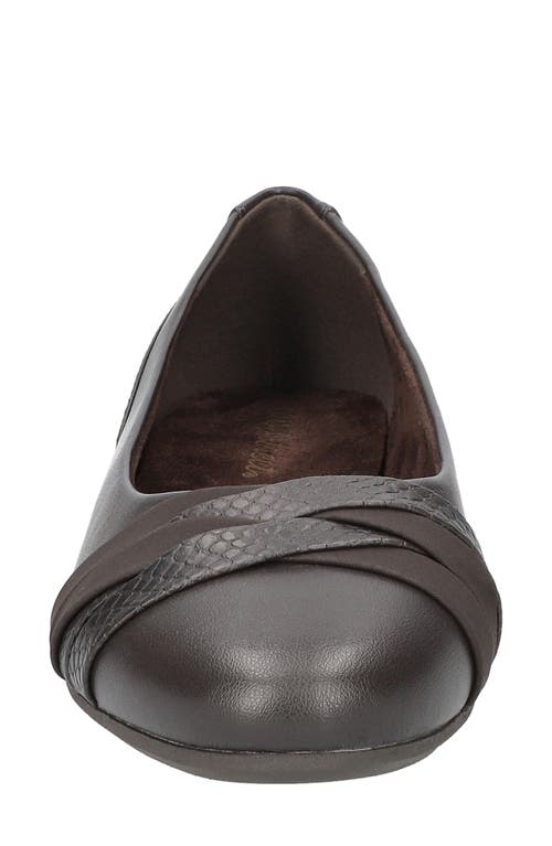 EASY STREET EASY STREET KYLIE ALMOND TOE BALLET FLAT