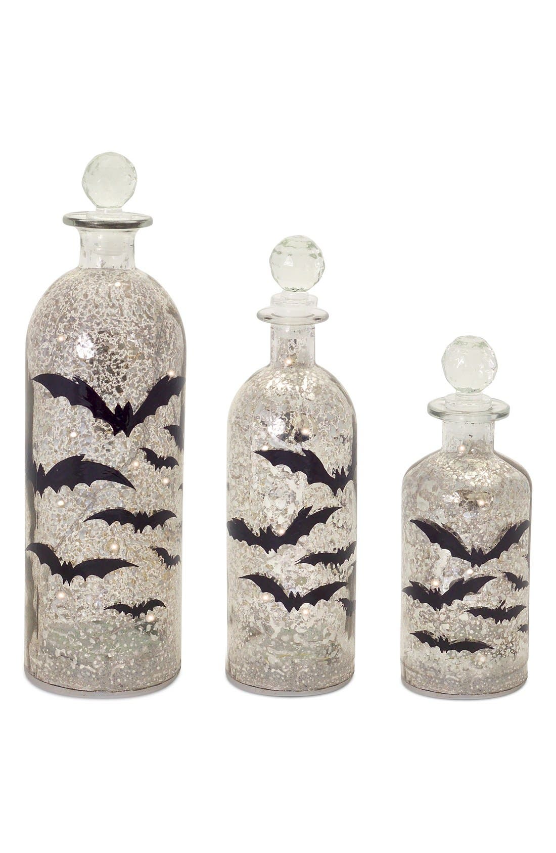 Melrose Gifts Halloween LED Glass Bottles (Set of 3) Nordstrom