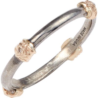 Armenta New World Crivelli Diamond Station Stackable Band Ring