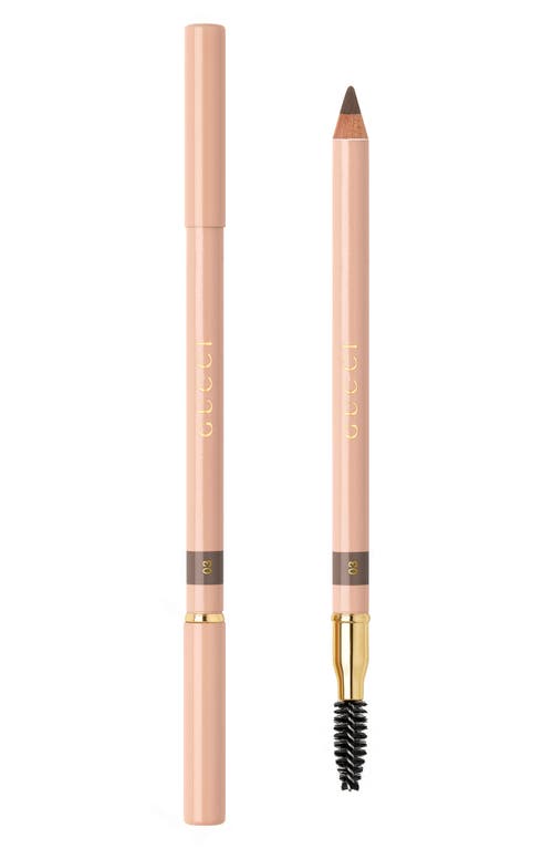 Gucci Crayon Définition Sourcils Powder Eyebrow Pencil in Light Brown at Nordstrom