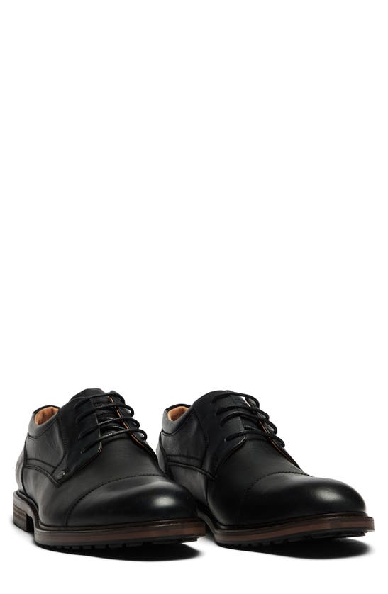 Shop Rodd & Gunn Darfield Cap Toe Oxford In Onyx Wash