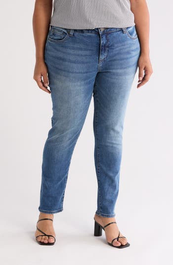 Kut From The Kloth Katy High Waist Relaxed Straight Leg Jeans In Blue
