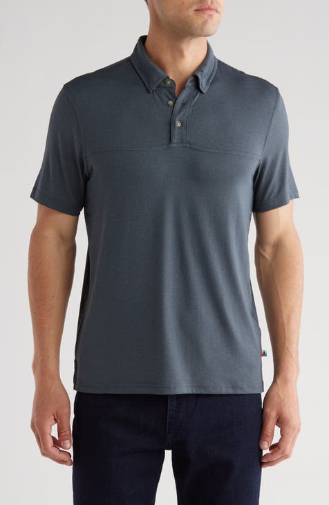 Denim Sanded Jersey Polo