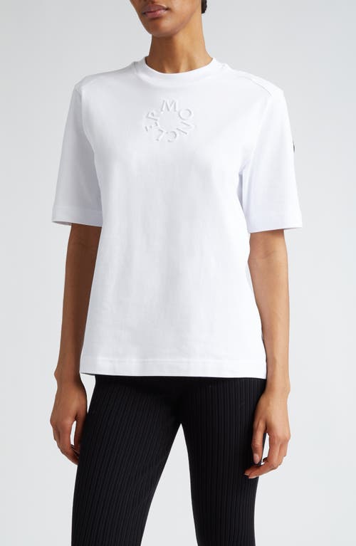Moncler Embroidered Logo Cotton T-Shirt at Nordstrom,