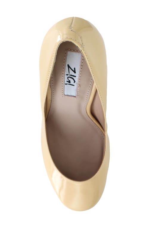 Zigi Giorgia Platform Pump In Nude Patent