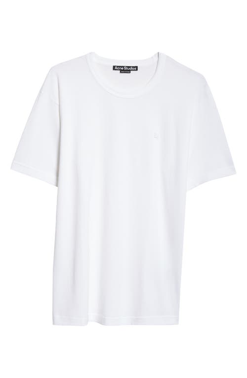 Acne Studios Nash Face Patch T-shirt In White