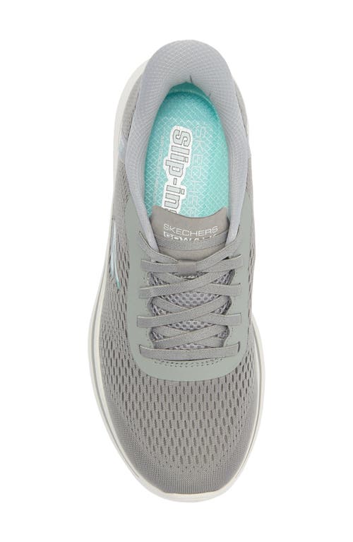 Skechers Go Walk Slip-on Sneaker In Gray/blue