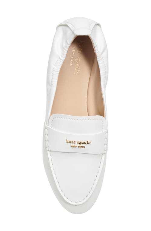 Shop Kate Spade New York Eliza Moc Toe Loafer In Fresh White