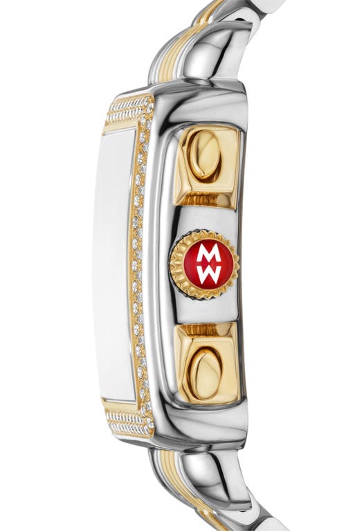 Michele Deco Diamond Chronograph Bracelet Watch, 35mm In Black