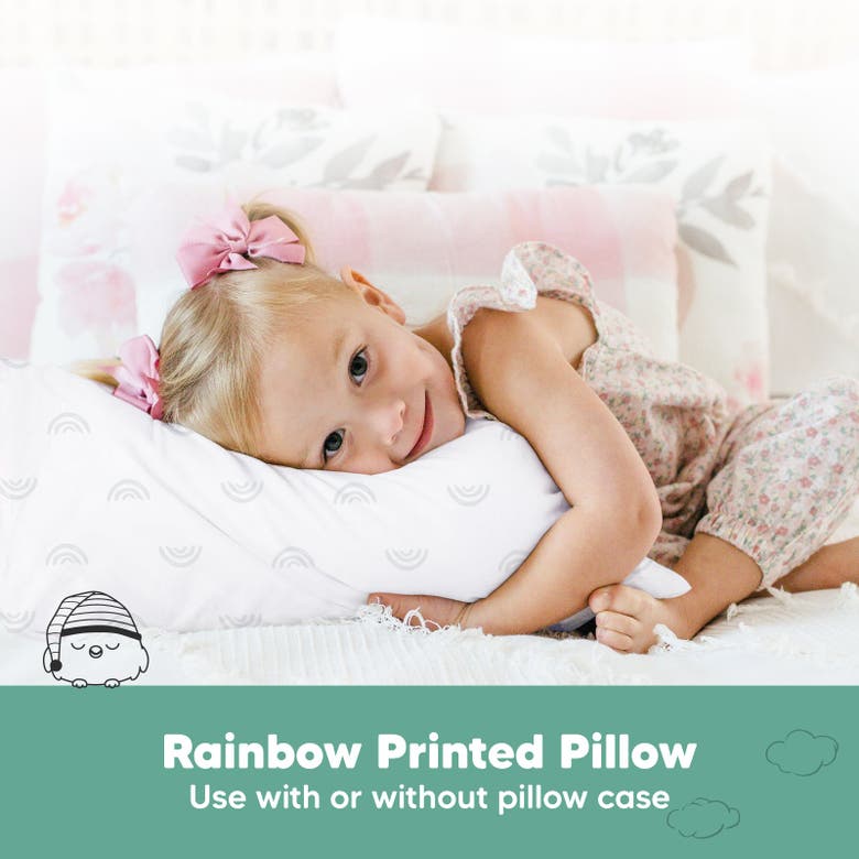 Shop Keababies 2-pack Toddler Pillows In Gray Rainbow