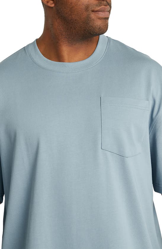Shop Johnny Bigg Relaxed Fit Cotton Pocket T-shirt In Sky