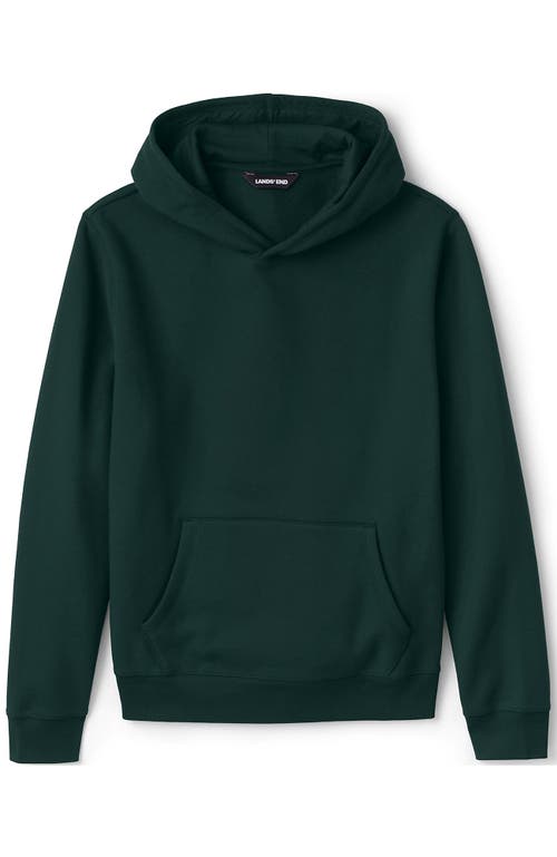 Lands' End School Uniform Adult Hooded Pullover Sweatshirt In Evergreen
