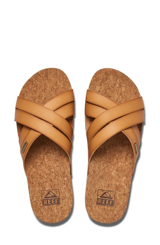 Reef Cushion Bloom Hi Slide Sandal In Natural