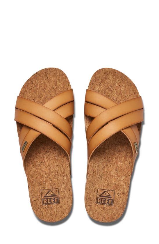 Shop Reef Cushion Bloom Hi Slide Sandal In Natural