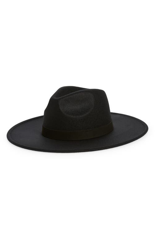 Treasure & Bond Felt Panama Hat in Black Combo