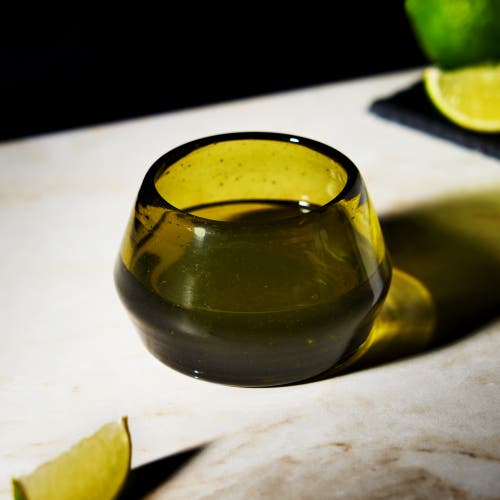 Viski Tequila Copita Glass In Green