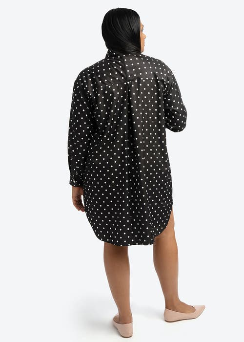 See Rose Go Timeless Dot Tunic Shirt Dress Plus Size In Timeless Dot