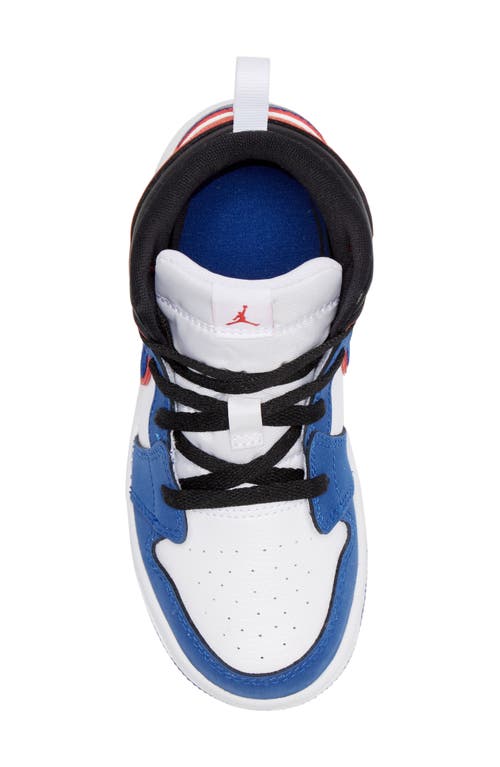 Shop Jordan Nike  Air  1 Mid Se Basketball Shoe In White/red/blue