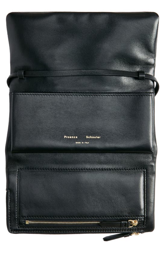 Shop Proenza Schouler Flip Leather Shoulder Bag In Black