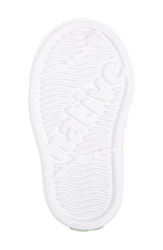 Shop Native Shoes Kids' Jefferson Bloom Water Friendly Perforated Slip-on In White/ White/ Ocean Waves