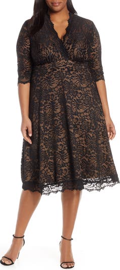 Kiyonna Mademoiselle Lace A-Line Dress | Nordstrom