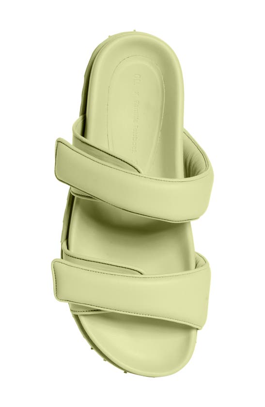 Gia Borghini Giaborghini Perni 11 Double Strap Platform Sandal In 4201 Acid Green