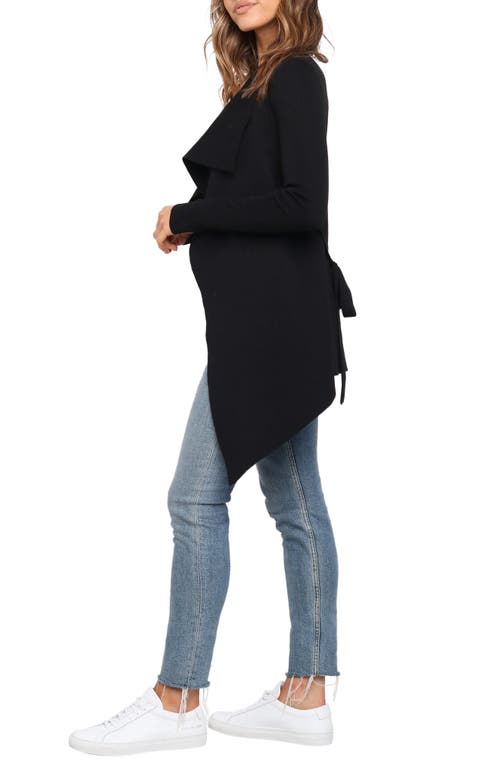 Petal And Pup Petal & Pup Zimmer Tie Waist Cardigan In Black