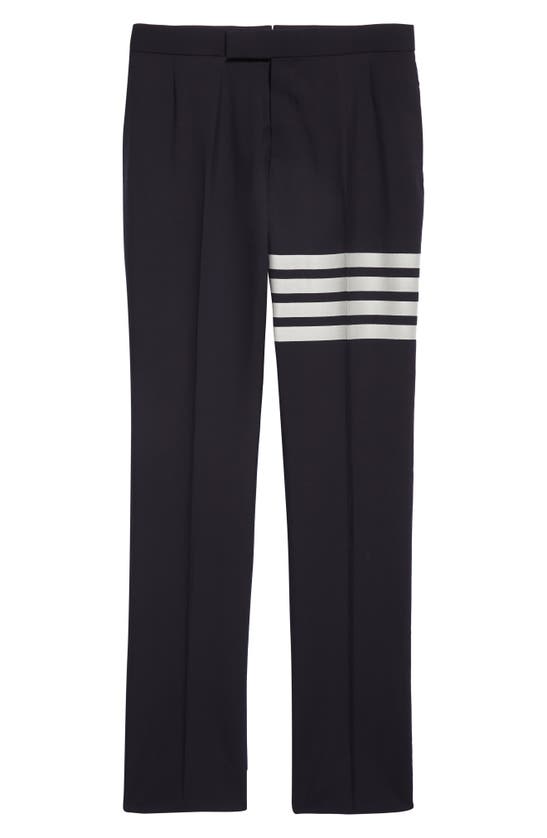 THOM BROWNE THOM BROWNE 4-BAR MÉLANGE WOOL PANTS