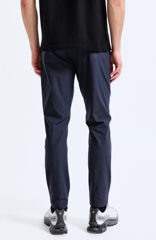 Reigning Champ Stretch Warp Knit Slim Coach's Pants In Navy