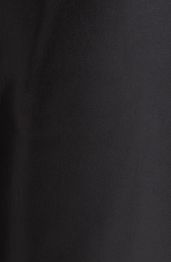 Shop Hugo Boss Tareta Drawstring Faux Leather Pants In Black