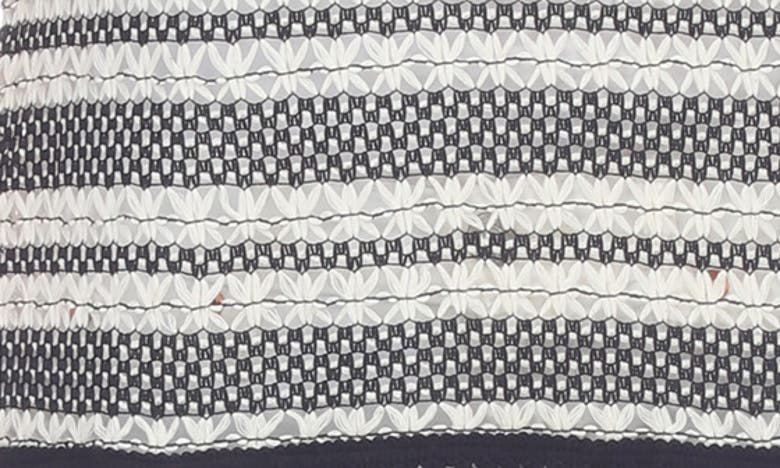 Rain And Rose Macramé Fringe Knit Top In White