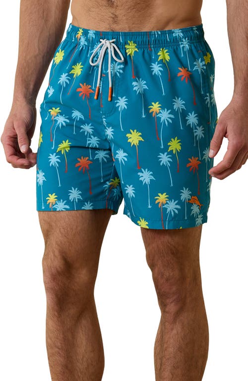 Tommy Bahama Naples Pom Palms Swim Trunks Blue Allure at Nordstrom,