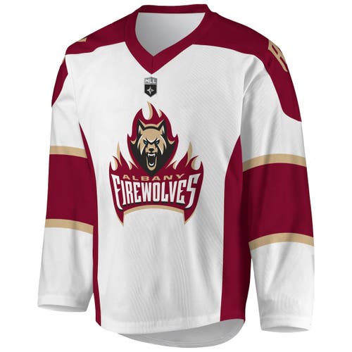 ADPRO Sports Youth White Albany FireWolves Sublimated Replica Jersey