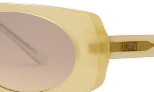 Shop Dezi Booked 52mm Rectangular Sunglasses In Pineapple/coconut Flash