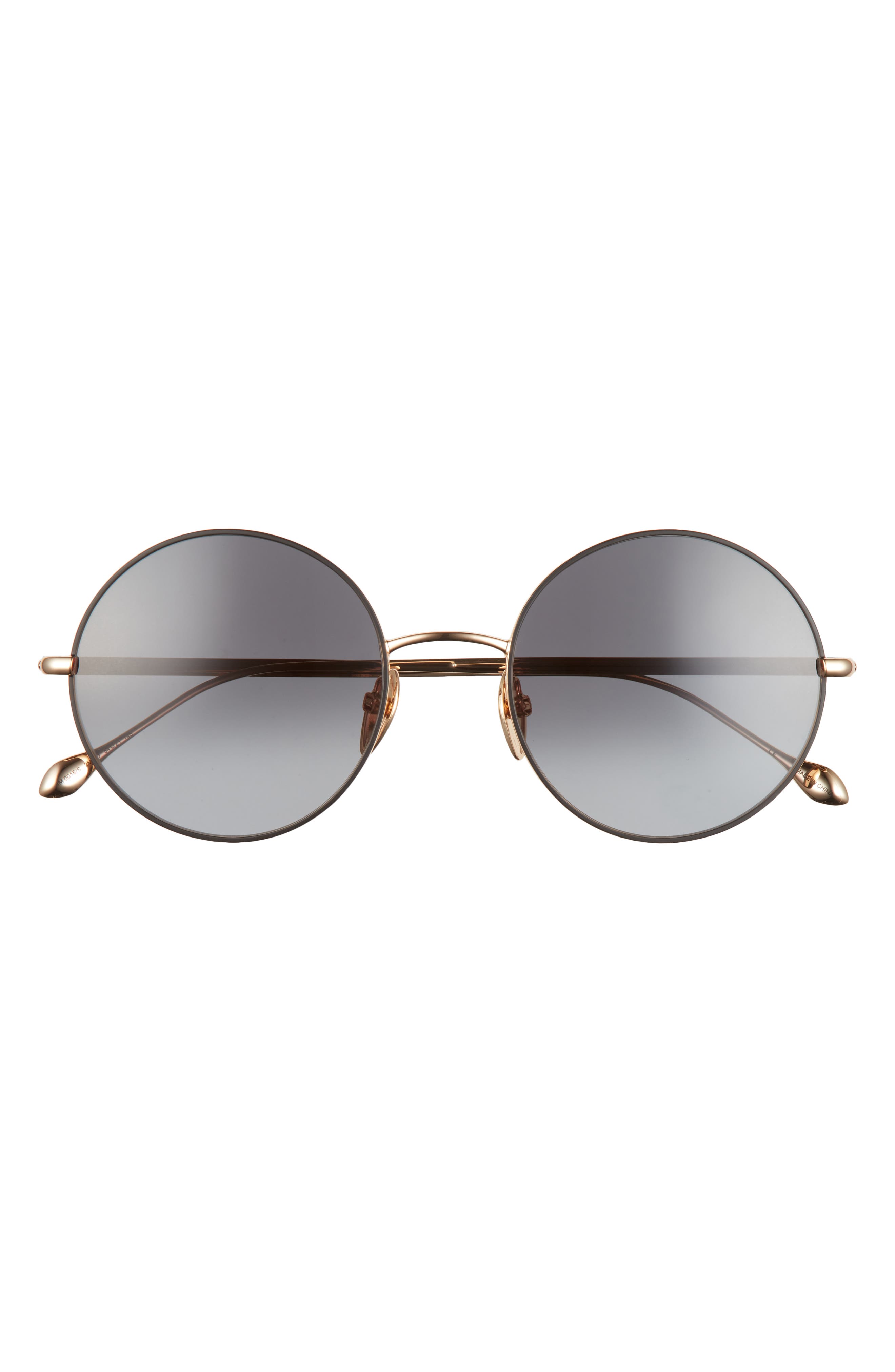 サングラス Isabel Marant IM0016S Round Sunglasses Gray Black Gold Isabel Marant 54mm Gradient Round Sunglasses in Black Gold