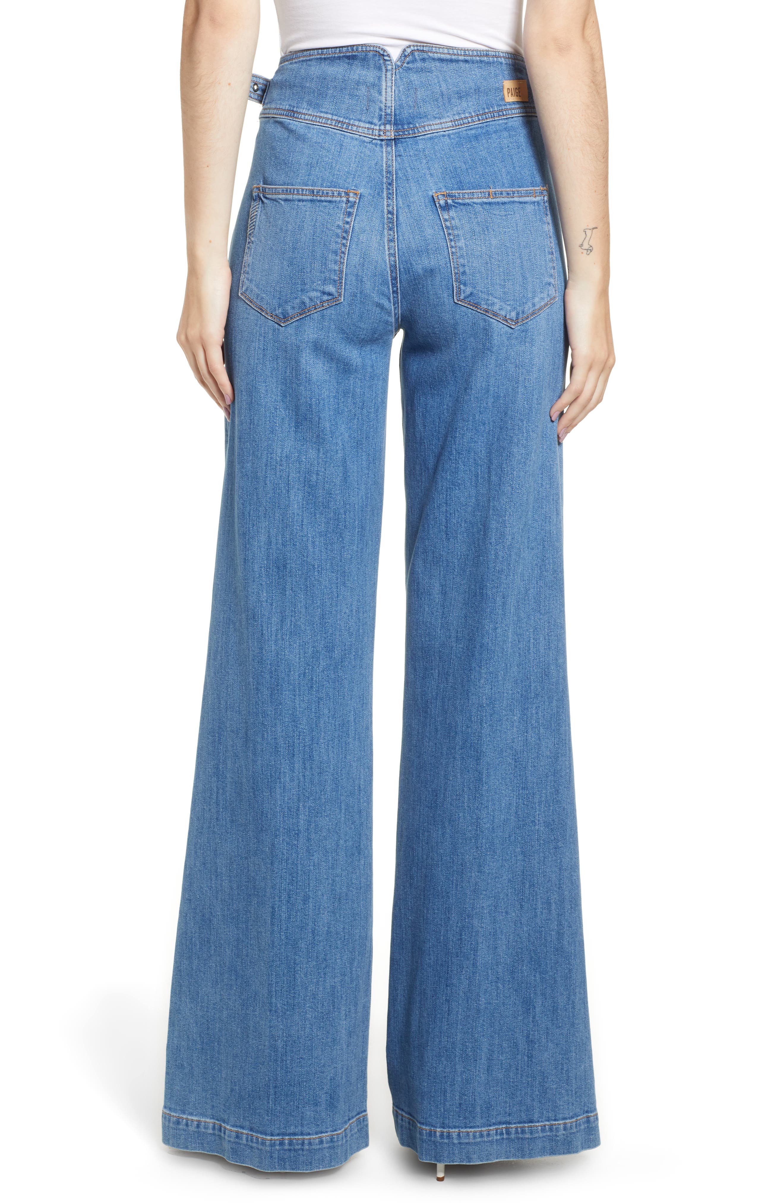 paige sutton wide leg jeans