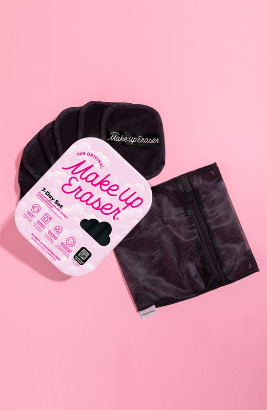 The Original Makeup Eraser 7-day Chic Makeup Eraser Set With Laundry Bag In Black