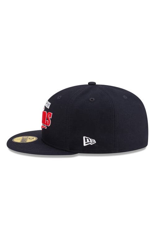 Shop New Era X Diet Starts Monday X Diet Starts Monday Minnesota Twins Fitted Twill Baseball Cap In Blue