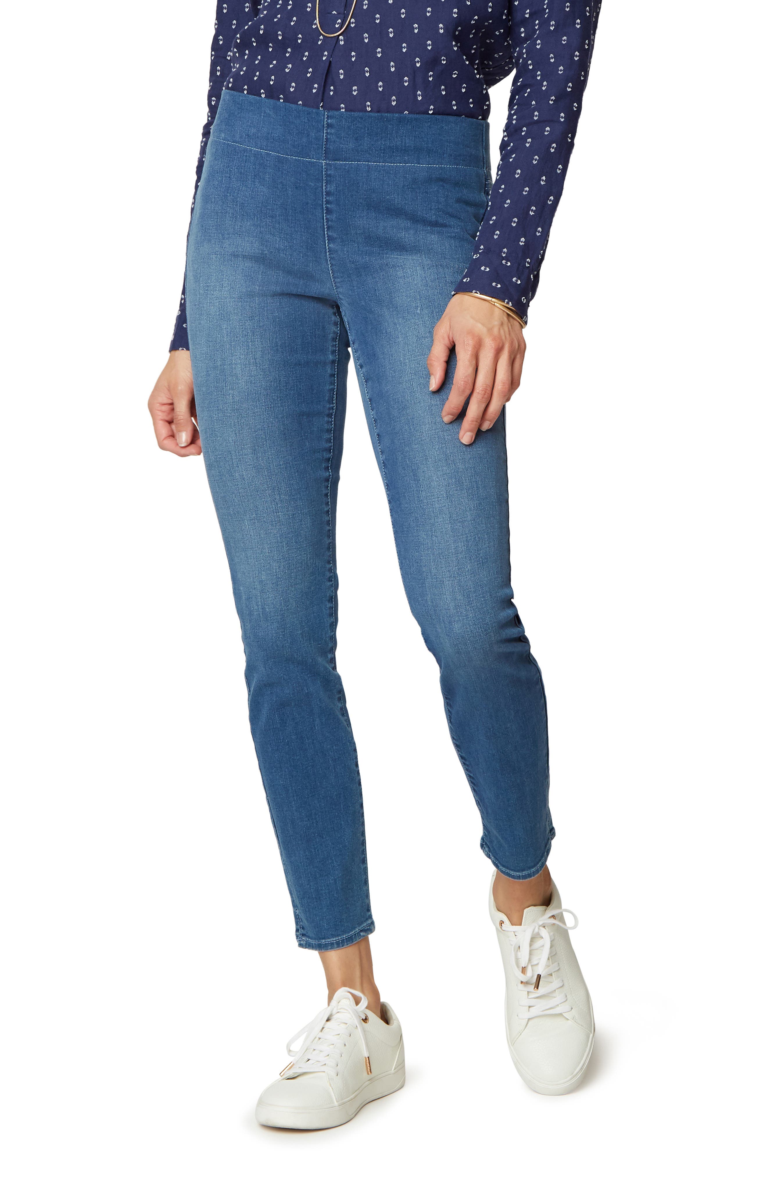 NYDJ Pull-On Skinny Ankle Jeans 