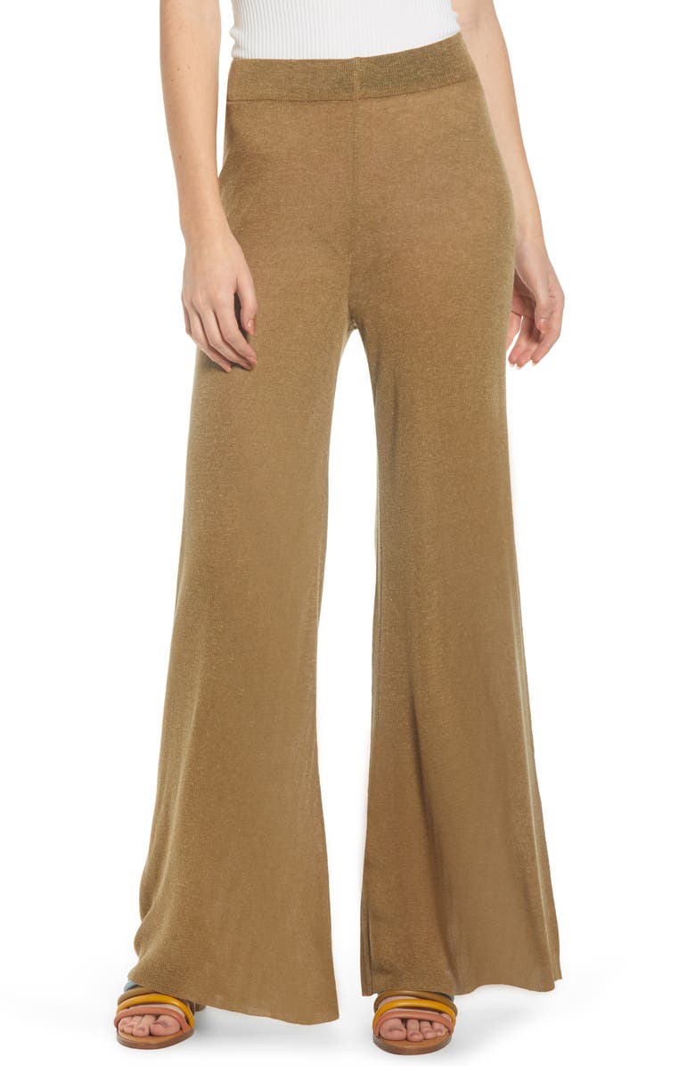 NOISY MAY Soren Knit Pants, Main, color, OLIVE DRAB