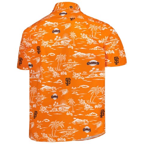 Men's Reyn Spooner Orange Houston Astros Scenic Button-Up Shirt 