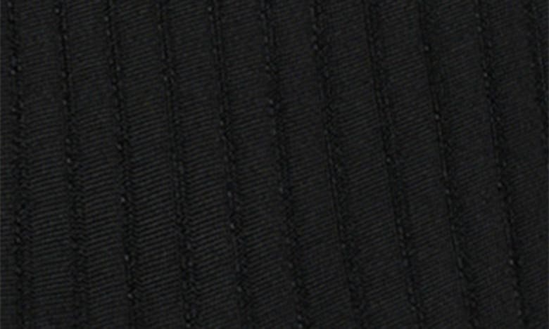 Shop Tory Burch Wire Hem Rib Knit Minidress In Black