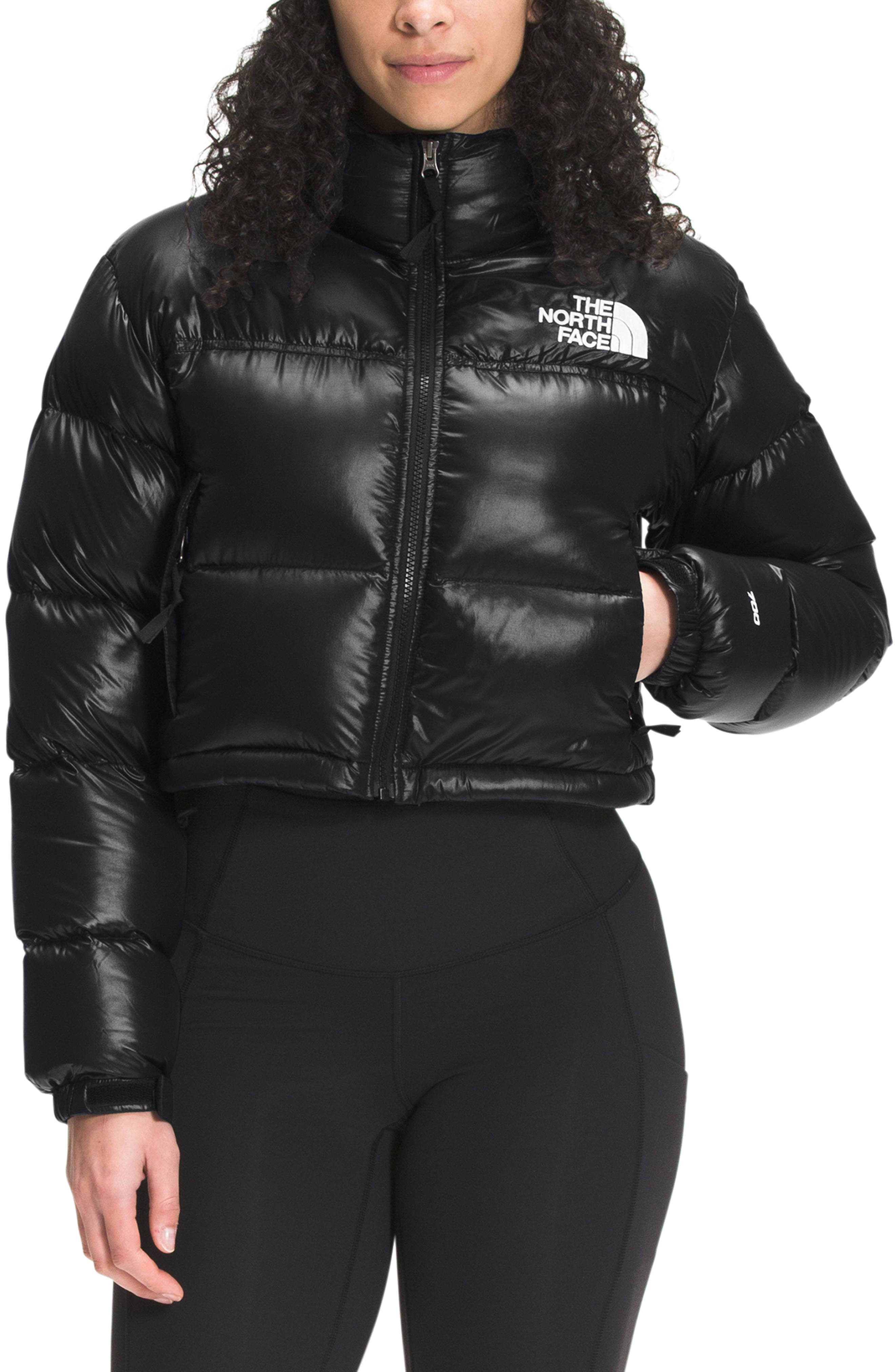 womens black north face puffer jacket
