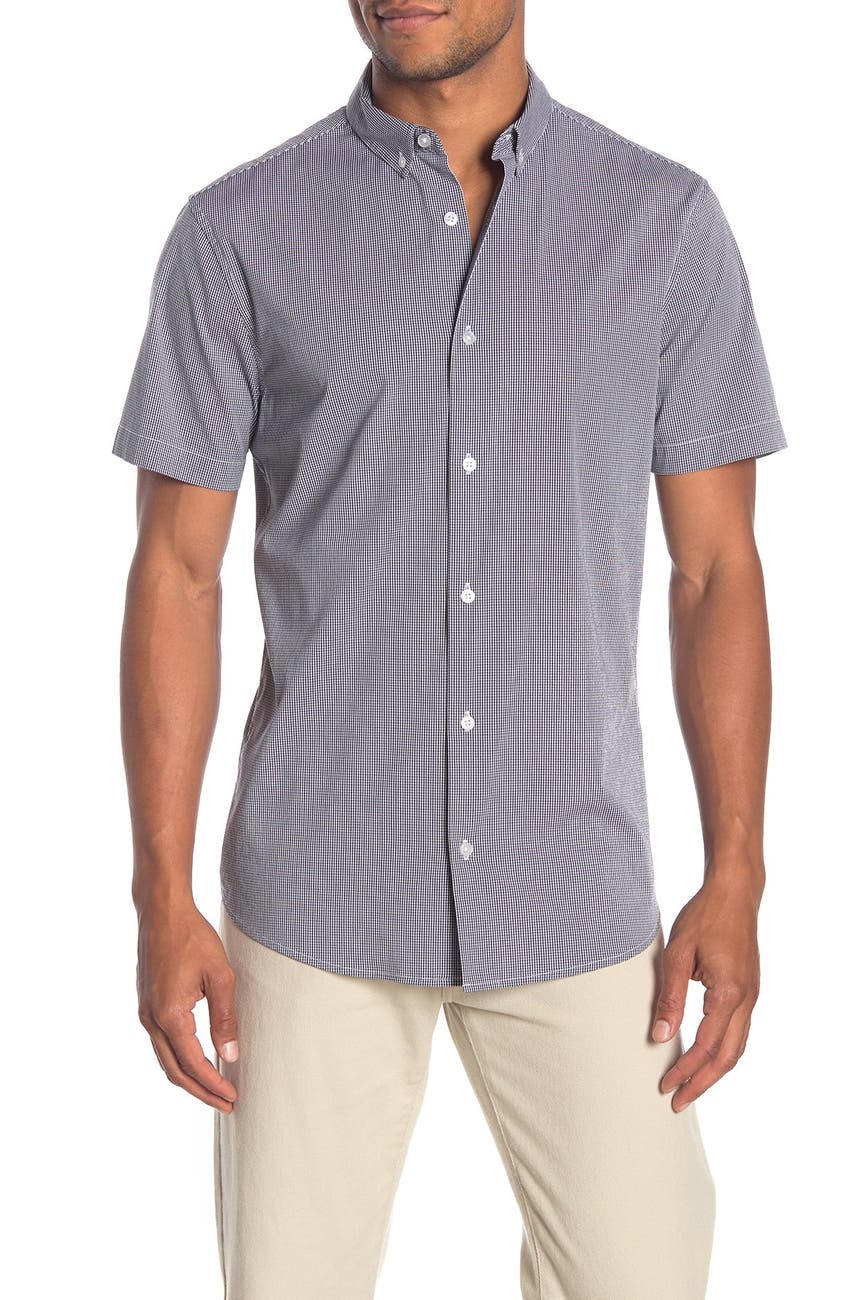 14th & Union | Patterned Short Sleeve Regular Fit Shirt | Nordstrom Rack