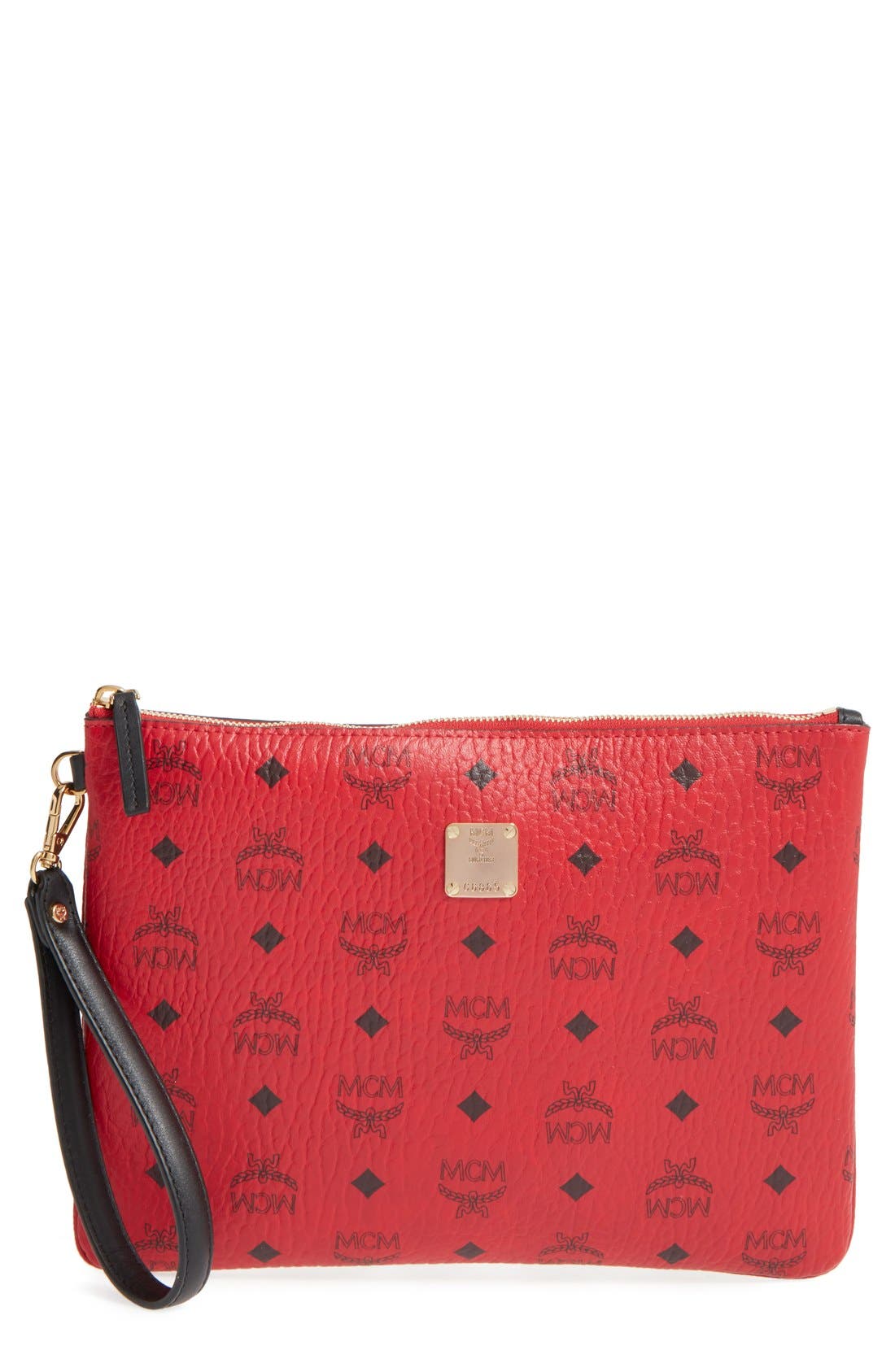 mcm wristlet clutch