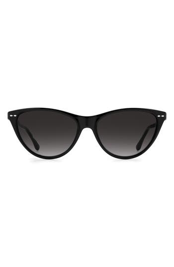 Isabel Marant 58mm Gradient Cat Eye Sunglasses In Black