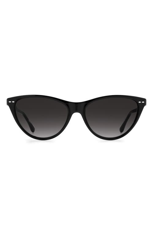 Isabel Marant 58mm Gradient Cat Eye Sunglasses in Black /Grey Shaded
