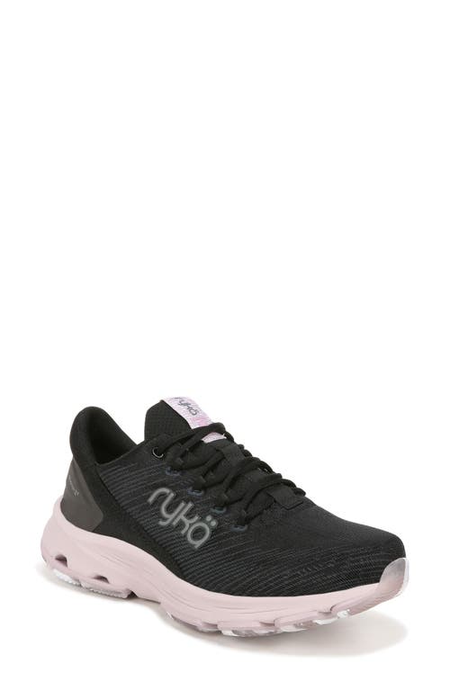 Ryka Ferocity Womens Performance Slip On Running Shoes In Black Lilac